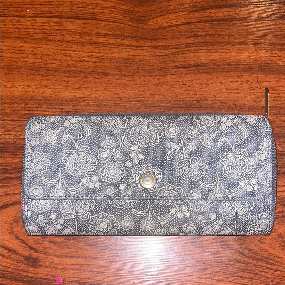 Herschel Supply Co. Floral Chambray Tapestry Vintage Print Women's Wallet Clutch